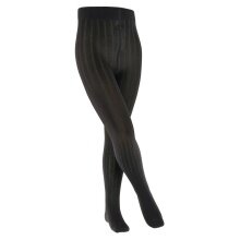 Falke Tights Classic Rib (Ribbed Structure, Sustainable Cotton) Black Children