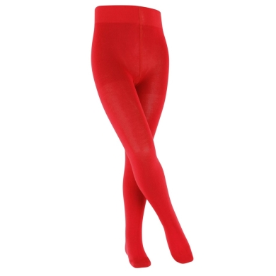 Falke Tights Family (sustainable cotton, highest wearing comfort) red Kids