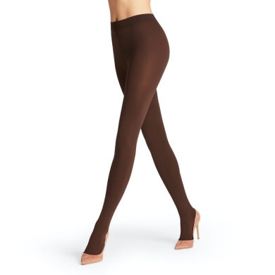 Falke Tights Pure Matt 100 Den (elegant, matte tights) dark brown Women