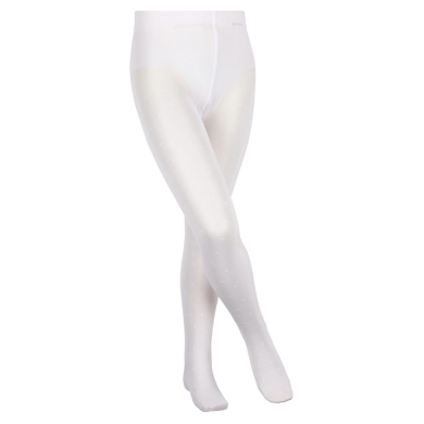 Falke Tights Romantic Dot (transparent and matte fine tights) white Kids