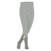 Falke Tights Winter Badger (sustainable cotton, snowflake pattern) light grey Kids