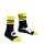 Falke Day Sock Active Soccer (football design, optimal comfort) black/yellow Kids - 1 Pair