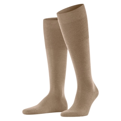 Falke Airport Knee-High Socks (climate-regulating, skin-friendly) camel brown Men - 1 Pair