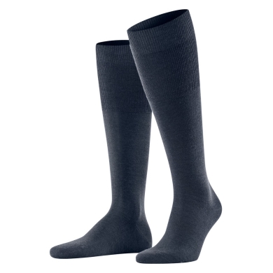 Falke Airport Knee-High Socks (climate-regulating, skin-friendly) space blue Men - 1 Pair