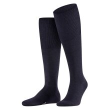 Falke Airport Knee-High Socks (climate-regulating, skin-friendly) navy blue Men - 1 Pair