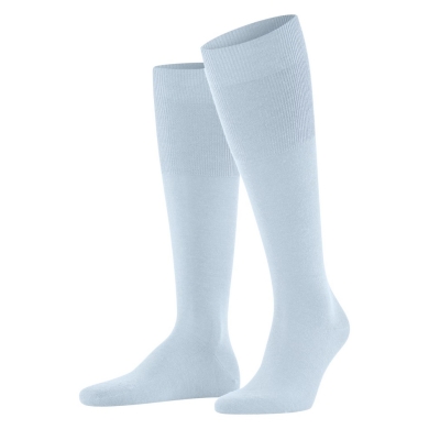 Falke Day Sock Airport Knee-High Socks (climate-regulating, skin-friendly) ice blue Men - 1 Pair