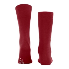 Falke Day Sock Airport Rudolph (climate-regulating merino wool, knit design) red Men - 1 Pair