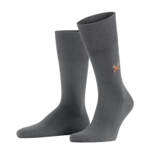 Falke Day Sock Airport Rudolph (climate-regulating merino wool, knit design) dark grey Men - 1 Pair