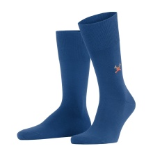 Falke Daily Sock Airport Rudolph (climate-regulating merino wool, knit design) sapphire blue Men - 1 Pair