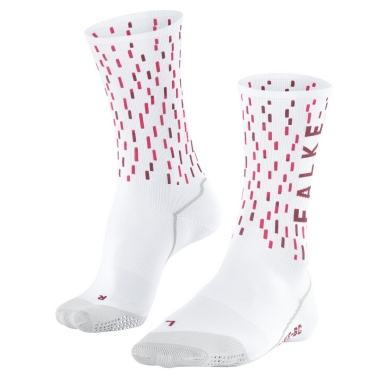 Falke Bike Sock BC Impulse Peloton (comfortably soft cotton) white/gray Men - 1 Pair