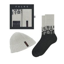 Falke Christmas Gift Set (hat and 1 pair of socks) grey Men