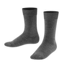 Falke Daily Sock Comfort Wool (skin-friendly cotton) dark grey Children - 1 Pair