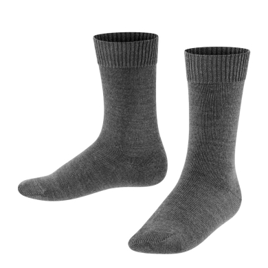 Falke Daily Sock Comfort Wool (skin-friendly cotton) dark grey Children - 1 Pair