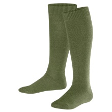 Falke Daily Sock Comfort Wool Knee Socks (warming Merino wool) khaki green Children - 1 Pair