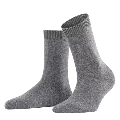 Falke Day Sock Cosy Wool (soft cashmere, temperature-regulating merino wool) light grey Women - 1 Pair