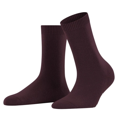 Falke Day Sock Cosy Wool (soft cashmere, temperature-regulating merino wool) burgundy Women - 1 Pair