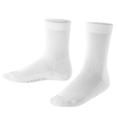 Falke Day Sock Cotton Finesse (skin-friendly cotton) white Children - 1 Pair