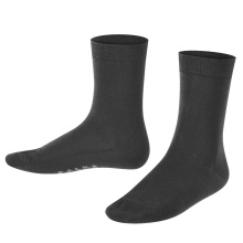 Falke Day Sock Cotton Finesse (skin-friendly cotton) black Children - 1 Pair