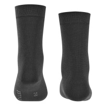 Falke Day Sock Cotton Finesse (skin-friendly cotton) black Children - 1 Pair