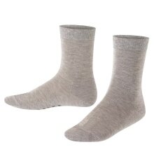 Falke Day Sock Cotton Finesse (skin-friendly cotton) grey Kids - 1 Pair