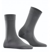 Falke Daily Sock Cotton Touch (skin-friendly cotton) platinum/grey Women - 1 Pair