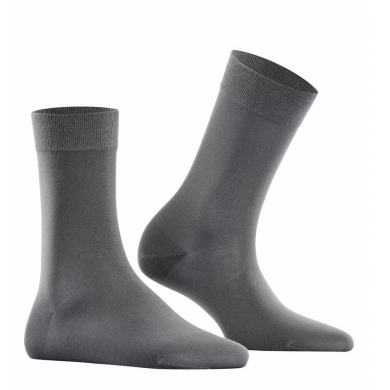 Falke Daily Sock Cotton Touch (skin-friendly cotton) platinum/grey Women - 1 Pair