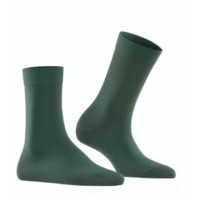 Falke Daily Sock Cotton Touch (skin-friendly cotton) hunter green Women - 1 Pair