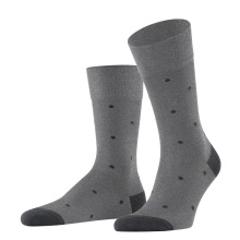 Falke Daily Sock Crew Dot (pleasantly soft cotton) dark grey men - 1 pair