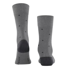 Falke Daily Sock Crew Dot (pleasantly soft cotton) dark grey men - 1 pair