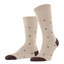 Falke Daily Sock Crew Dot (pleasantly soft cotton) beige men's - 1 pair