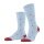 Falke Daily Sock Crew Dot (pleasantly soft cotton) light blue/red men's - 1 pair