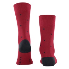 Falke Daily Sock Crew Dot (pleasantly soft cotton) red/black men's - 1 pair