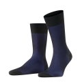 Falke Day Sock Crew Fine Shadow (elegant Business Sock) Blue Black Men - 1 Pair