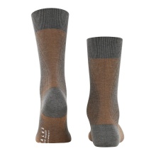 Falke Day Sock Crew Fine Shadow (elegant Business Sock) grey melange 1 pair Men