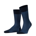 Falke Day Sock Crew Fine Shadow (elegant Business Sock) navy blue Men - 1 Pair