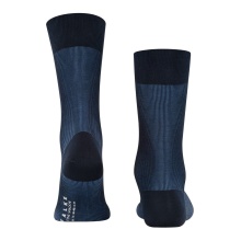 Falke Day Sock Crew Fine Shadow (elegant Business Sock) navy blue Men - 1 Pair