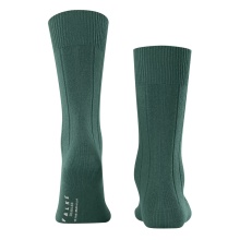 Falke Day Sock Crew Lhasa Rib (climate-regulating Merino wool, soft cashmere) hunter green Men - 1 Pair