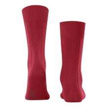 Falke Day Sock Crew Lhasa Rib (climate-regulating Merino wool, soft cashmere) red Men - 1 Pair