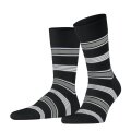 Falke Day Sock Crew Marina Stripe (Organic Cotton) black/white Men - 1 Pair