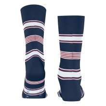 Falke Day Sock Crew Marina Stripe (Organic Cotton) royal blue/white Men - 1 Pair