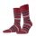 Falke Day Sock Crew Marina Stripe (Organic Cotton) wine red/white Men - 1 Pair