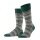 Falke Day Sock Crew Microblock (stylish elegant look, cotton) hunter green/multicoloured Men - 1 Pair