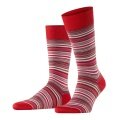 Falke Day Sock Crew Microblock (stylish elegant look, cotton) red/multicoloured Men - 1 Pair