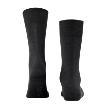 Falke Day Sock Crew Sensitive Berlin NEW (Merino wool outside, cotton inside) black Men - 1 Pair