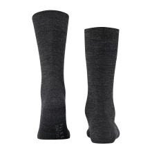 Falke Day Sock Crew Sensitive Berlin NEW (Merino wool outside, cotton inside) anthracite grey Men - 1 Pair