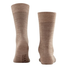 Falke Day Sock Crew Sensitive Berlin NEW (Merino wool outside, cotton inside) nut brown Men - 1 Pair