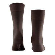 Falke Day Sock Crew Sensitive Berlin NEW (Merino wool outside, cotton inside) dark brown Men - 1 Pair