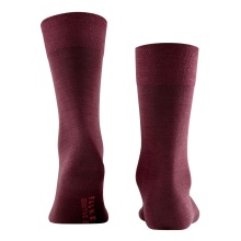 Falke Daily Sock Crew Sensitive Berlin NEW (Merino wool outside, cotton inside) burgundy Men - 1 Pair