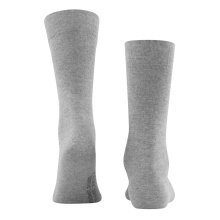 Falke Day Sock Crew Sensitive London NEW (pressure-free comfort waistband) light grey Men - 1 Pair