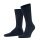 Falke Day Sock Crew Sensitive London NEW (pressure-free comfort waistband) dark navy blue Men - 1 Pair